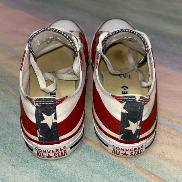 Converse Chuck Taylor All Star Low Sneakers USA FLAG women’s size 8 - Picture 6 of 9